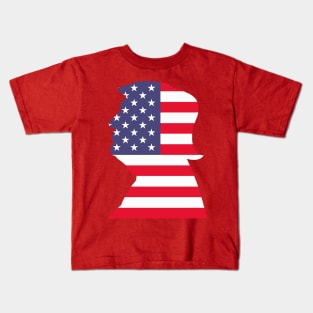 Trump Vote Election USA Flag United States First US Vote Patriotic 2020 Kids T-Shirt